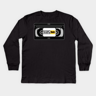 VHS Dub Tape Kids Long Sleeve T-Shirt